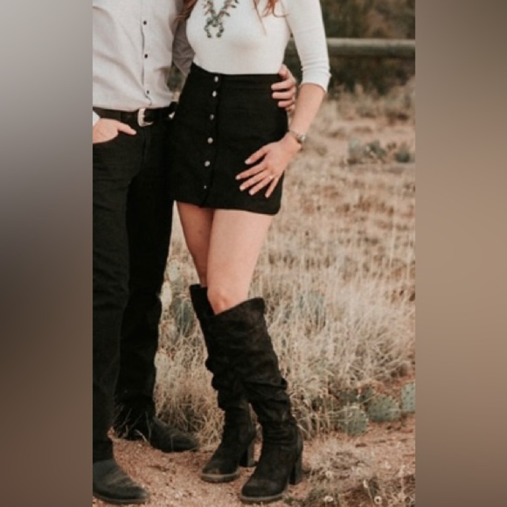 Halima slouch boot 4” heel. Perfect for fall weather